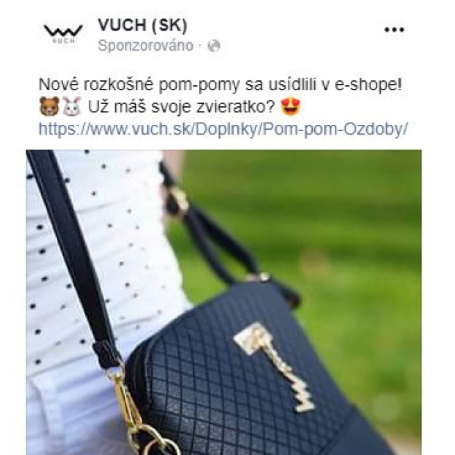 Príklad na reklamný text. Zdroj: Vuch SK