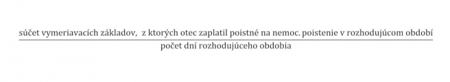 Výpočet denného vymeriavacieho základu.