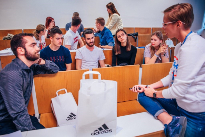 Workshop firmy adidas (Night of Chances Business 2018). Zdroj: Archív Night of Chances