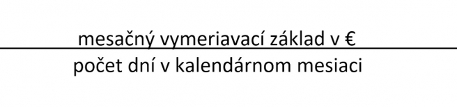 Poznámka: výslednú sumu zaokrúhlime na najbližší eurocent nadol