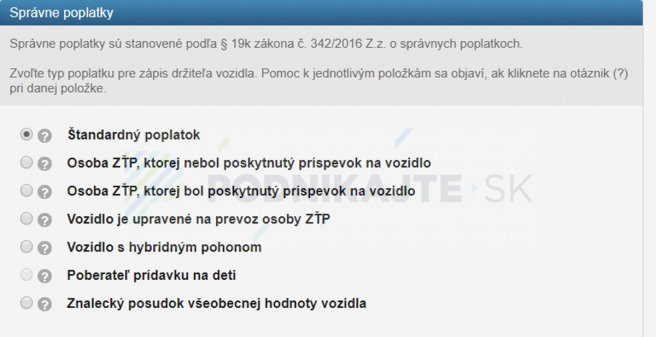 Postup pri prihlasovaní vozidla elektronicky. Zdroj: www.slovensko.sk