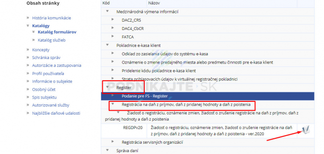 Postup registrovania na DPH podľa § 7a. Zdroj: Finančná správa