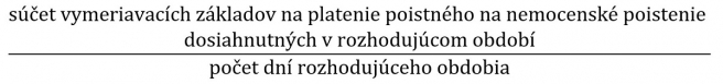 Poznámka: takto vypočítaný DVZ sa zaokrúhľuje na štyri desatinné miesta nadol.