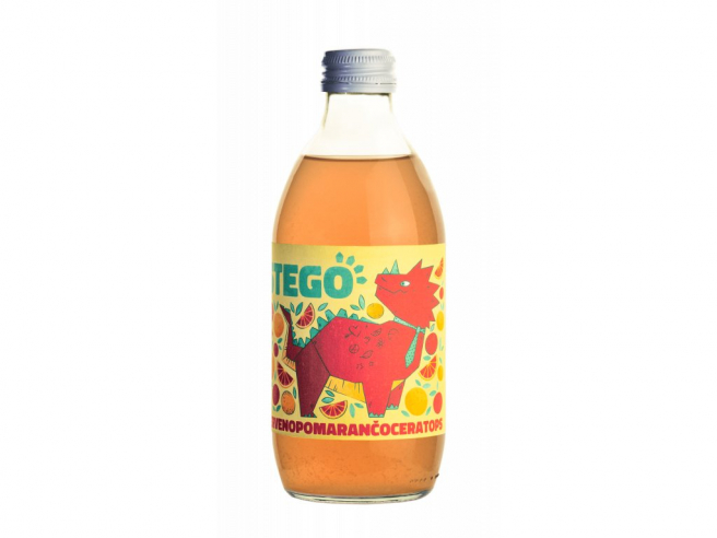 „Červenopomarančoceratops BIO limonáda“ Zdroj: stego.bio