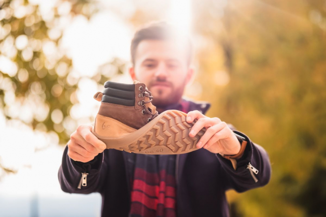 Barefoot topánka s flexibilnou podrážkou. Zdroj: Archív Be Lenka