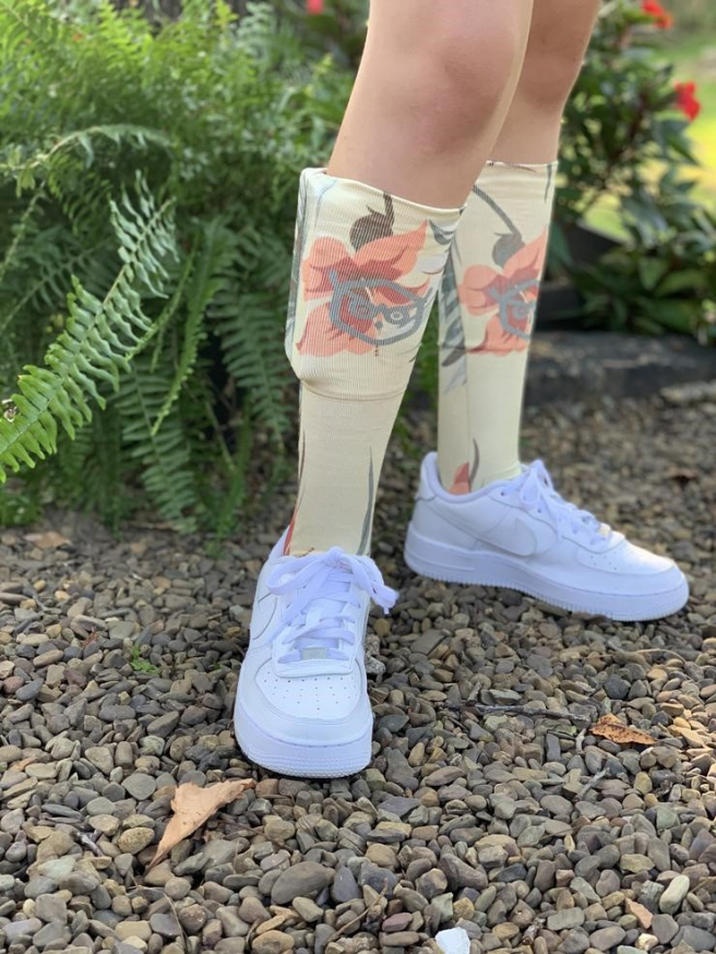 Ponožky s havajským vzorom. Zdroj: wisepocketproducts.com