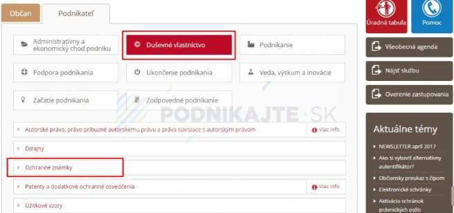 Ako vyplniť žiadosť o registráciu ochrannej známky